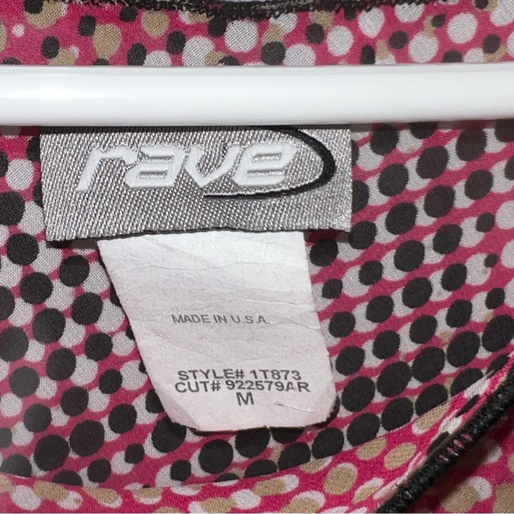 Rave Pink Asymmetrical Scoop Neck Blouse - Picture 3 of 4